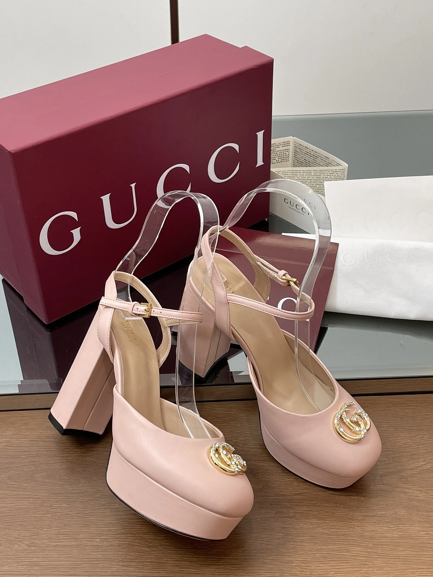 COCO-- 6u33i 813002 C9D00 6809 sheepskin Waterproof：3CM Heel height：11.5CM item:E-X187A0960